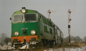 Pociąg osobowy nr 51024 relacji Sierpc - Nasielsk prowadzony lokomotywą...